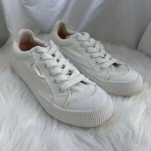 Rocket Dog Women's Cherry Canvas White Lace-up Sneakers Women's Size 10 Low Top